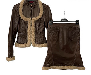 Костюм Just Cavalli, размер 40IT, кожа,оригинал