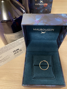 Mauboussin nagu uus sõrmus,valge kuld,originaal (2 foto / 5)