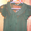 Зеленая праздничная прозрачная блузка S, новая с бирками (фото #1)