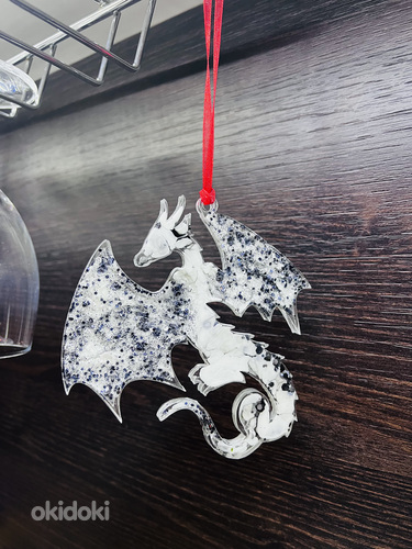 Epoksiidvaigust jõulupuu mänguasi Dragon (foto #4)