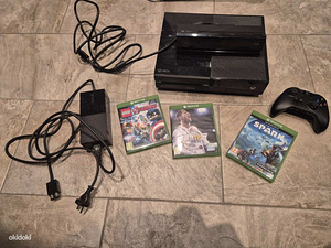 Microsoft Xbox One + Kinect + 3 mängu (1 foto / 1)