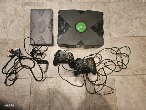 Microsoft Original OG XBOX Classic System Console + 2 пульта
