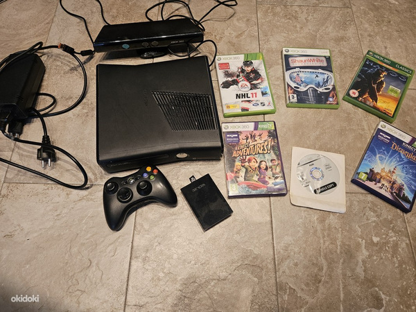 Xbox 360 Slim 250GB Kinect + 6 игры xbox360 kinect