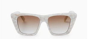 COS OVERSIZED CAT-EYE SUNGLASSES White / Pearlescent (2 foto / 8)