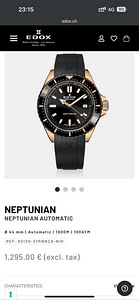 Часы Edox Neptunian Automatic (10 фото из 10)