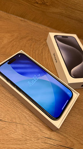 iPhone 15 Pro 512GB Blue Titanium – aku 89%, täiskomplekt (1 foto / 7)