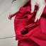 Красивое красное полупальто / куртка с поясом XL (фото #3)