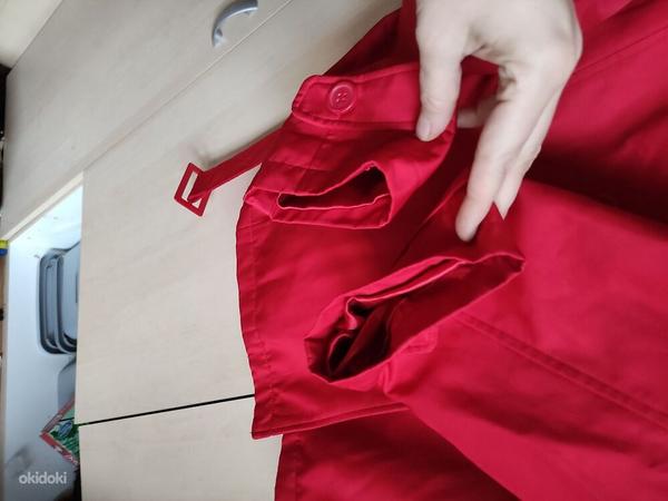 Ilus punane vööga poolmantel / jakk XL (foto #3)
