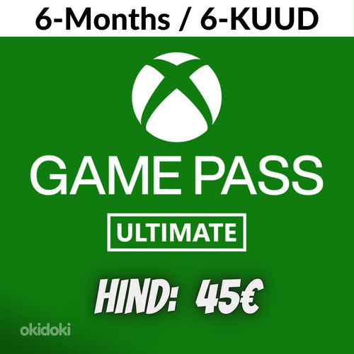 SOODNE! XBOX Game Pass Ultimate (6-kuud)
