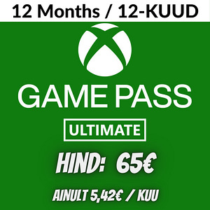 Xbox Game Pass Ultimate (12 месяцев)