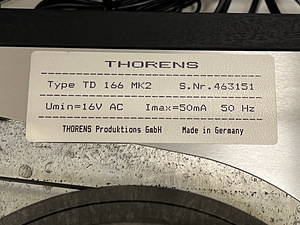 Thorens TD-166 mkII , Auto-Lift , Belt Drive (7 foto / 8)