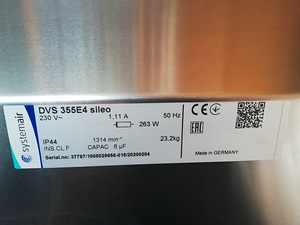 Katuseventilaator dvs 355e4 sileo (1 foto / 2)