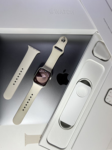 Apple Watch Series 7 GPS 41mm Starlight Aluminum BH-97% (1 foto / 8)