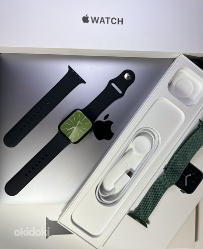 Apple Watch Series 7 GPS + LTE 45mm Green Aluminum BH83% (фото #1)