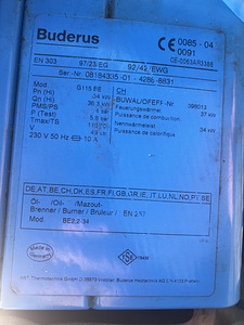 Продается котел Buderus G115 с бойлером (5 фото из 8)
