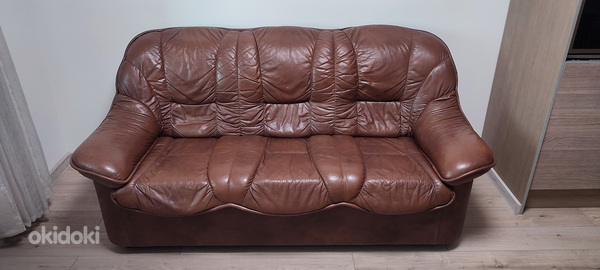 Кожаный диван (фото #1)
