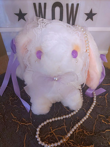 SOODUSTUS! Käekott, plüüsist jänes (Magic Lolita Dressing) (4 foto / 6)