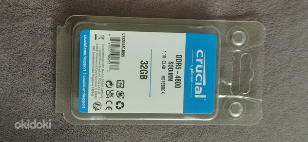 Crucial DDR5 32GB - Uus