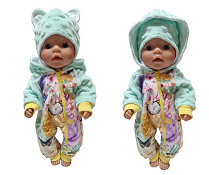 Baby Born nukule (43cm) kombekas ja müts. UUS! Käsitöö