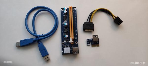 USB 3.0 PCI-E Riser 1X 4X 8X 16X Extender Riser Adapter Card (foto #1)