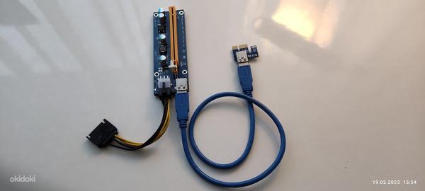 USB 3.0 PCI-E Riser 1X 4X 8X 16X Extender Riser Adapter Card (фото #2)
