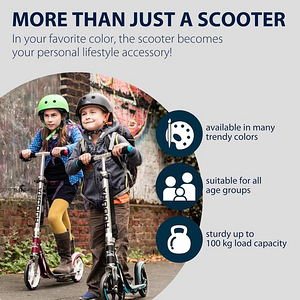 HUDORA BigWheel® 205, must/antratsiit (4 foto / 4)