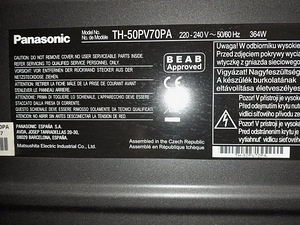 Plasma TV Panasonic Viera TH-50PV70PA (5 foto / 5)