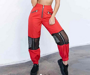 Punased võrguga püksid (1 foto / 2)