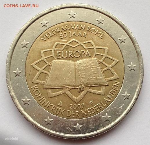 2 евро Нидерланды, 2007 (фото #1)