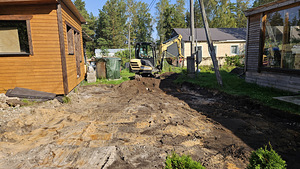 Haljastus Kaevetööd ekskavaator laadur bobcat (2 foto / 9)