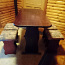 Деревянный обеденный стол и 4 стула (фото #1)