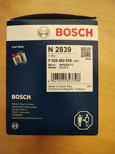BOSСH N2839 Kütusefilter diisel (1 фото из 2)