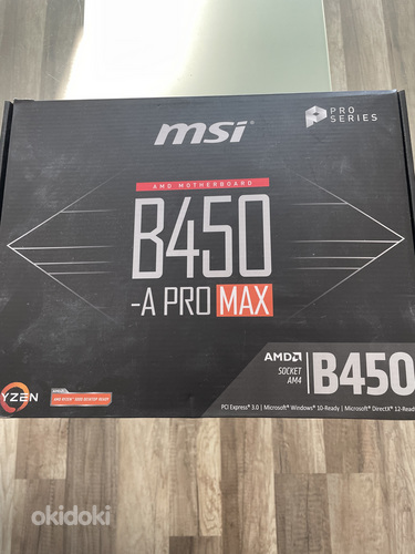 B450 A PRO MAX emaplaat Ryzen 3 1200 protsessoriga (foto #2)