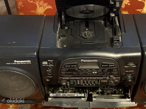 Panasonic RX-DT600 радио CD с двойным кассетным магнитофоном (фото #3)