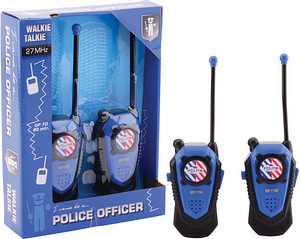 Police walkie talkie range plus / - 80 mtr.