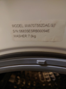 Pesumasin Samsung 7 kg garantiiga (10 foto / 10)