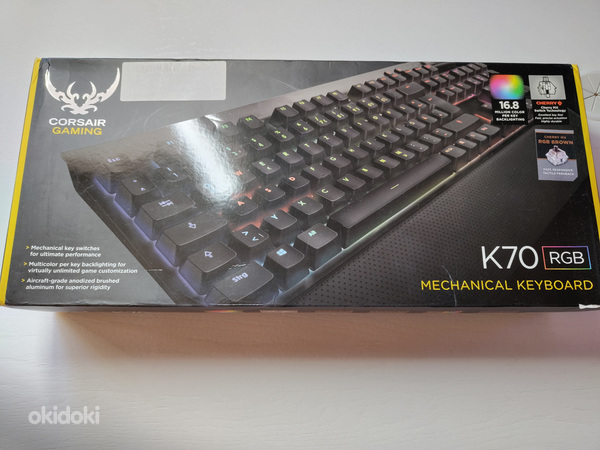 Corsair K70 RGB klaviatuur (foto #1)
