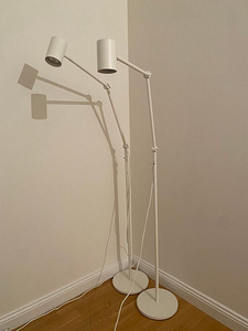 IKEA NYMÅNE põranda- ja lugemislamp valge (2 foto / 3)