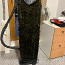 Väga ilusat tumerohelist värvi pidulik sametine kleit (foto #3)