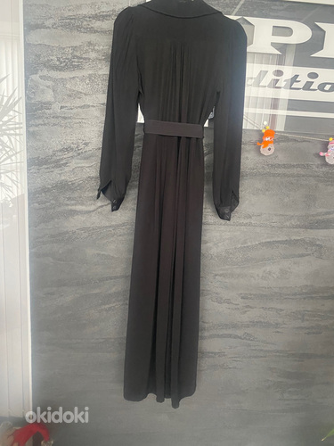 Элегантное черное платье макси Andiata финского дизайна с ка (фото #2)