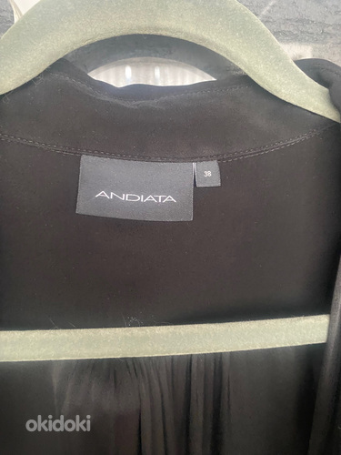 Элегантное черное платье макси Andiata финского дизайна с ка (фото #5)
