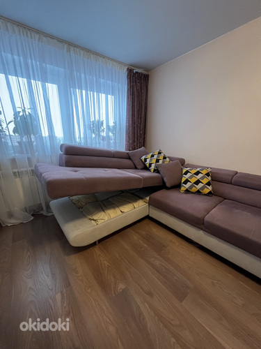 Угловой диван Letto, фиолетовый/серый (фото #7)