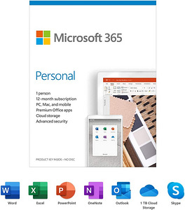 Microsoft 365 Personal - Box Pack - 1 Person - 12 Month (1 foto / 3)