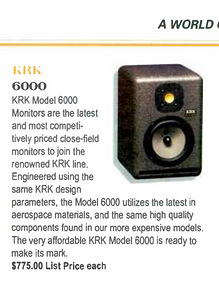 KRK 6000 monitorid ja võimendi (3 foto / 3)