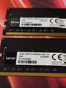Lexar DDR4 32GB (2x16GB) 3200mhz (2 foto / 2)
