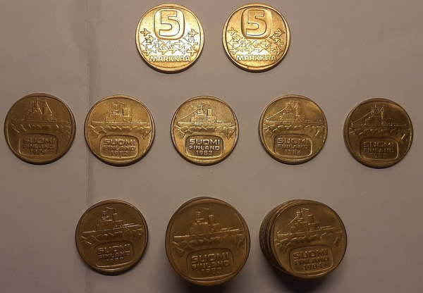 Soome mark, mündid aastatest 1982, 1983, 1984