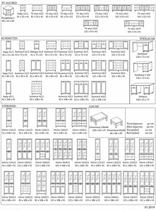 Витрины -2, ТV-kapp, кофейный стол, ТV-секция, берёза, дуб (6 фото из 10)