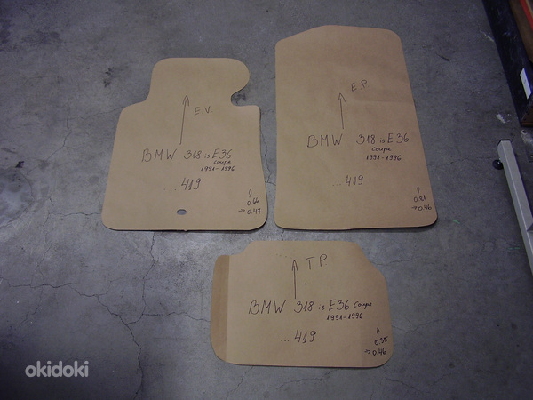 Тканевые напольные коврики для BMW E36 купе (фото #2)