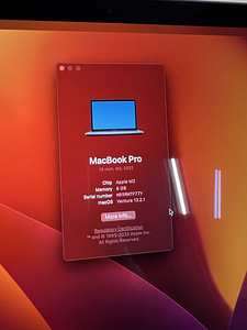 MacBook Pro 13” 2022 M2 256gb ! GARANTII ! (9 foto / 9)