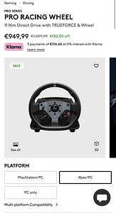 Logitech G PRO Racing wheel 11Nm + PRO Racing Pedals (8 foto / 9)